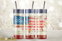 Patriotic tumbler design USA flag sublimate tumbler Product Image 1
