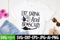 Eat Drink And be Scary SVG Cut File,Eat Drink And be Scary Product Image 1