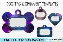 Galaxy Print Sublimation Dog Tags Product Image 1