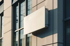 Sign Board Mockup on Building Wall Product Image 2