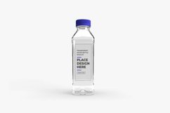 Transparent Plastic Bottle 3D Mockup Template Photoshop Product Image 1