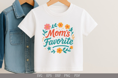 Mom’s Favorite SVG Funny Design for Kids&#039; T-Shirts and Gifts Product Image 2