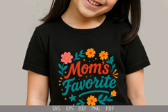 Mom’s Favorite SVG Funny Design for Kids&#039; T-Shirts and Gifts Product Image 3