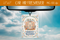 Harvest blessings Air Freshener Car design|Fall Pumpkin Farm Product Image 1