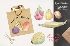 Tropical Exotic Fruit Watercolor 13 Elements Food Product Image 2