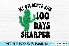 100 Days of School Sublimation Design - Sharper Teacher Product Image 1