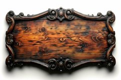 Vintage Wooden Nameplate Signboard Product Image 1