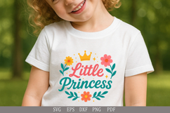 Little Princess - SVG Cute Design for Baby Girls&#039; Apparel Product Image 2