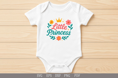 Little Princess - SVG Cute Design for Baby Girls&#039; Apparel Product Image 4