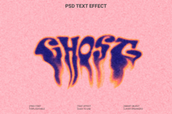 Ghost Style Text Effect PSD for Photoshop Product Image 1