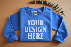 Royal Gildan 18000 Folded Flat Lay Mockups Product Image 1