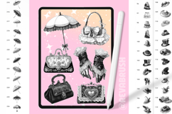 Procreate Vintage Baroque Clothes stamp brushes Product Image 10