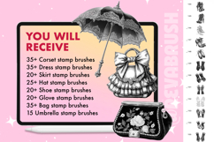 Procreate Vintage Baroque Clothes stamp brushes Product Image 2