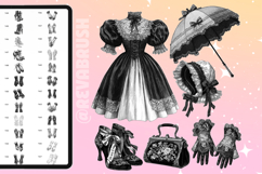 Procreate Vintage Baroque Clothes stamp brushes Product Image 5
