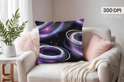 Happy New Year PNG Pillow, Festive New Year&#039;s Eve 2026 PNG Product Image 1