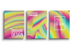Minimal Covers Design Vector. Holography Background. Poster, Product Image 1