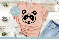 Scandinavian Style Panda - Cute Nursery Kids SVG Cut File Product Image 1