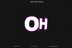 Glowing Neon Text Effect Template Product Image 1