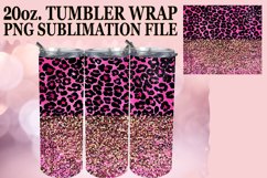 Leopard Glamour &amp; Floral Fusion Tumbler Sleeves - 20oz Product Image 1