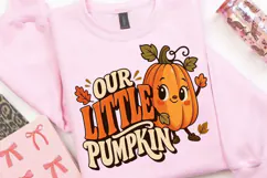 Our Little Pumpkin PNG, Cute Kawaii Fall Pumpkin Character Product Image 3
