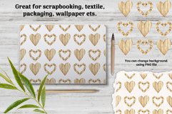Watercolor Set "Wooden hearts" Product Image 5