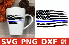 Distresses Flag svg, 4th of July svg, 50 stars svg, America Product Image 2