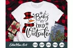 Baby it's cold outside SVG, Christmas Svg, Christmas Shirt Product Image 1