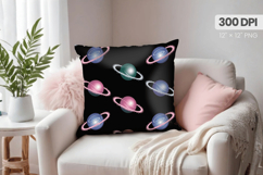 Happy New Year PNG Pillow, Festive New Year&#039;s Eve 2026 PNG Product Image 1