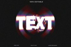 Glitch Text Effect PSD Template Product Image 1