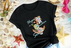 Hope Is An Anchor Sublimation Design | Anchor With Flowers Product Image 4
