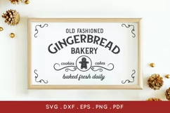 Gingerbread Bakery Christmas Sign svg eps png pdf dxf Product Image 3