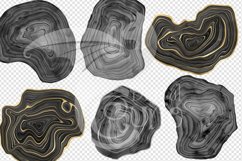 Watercolor Black Agate Clipart Product Image 2