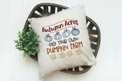Autumn Acres SVG Cut File - Fall Farmhouse SVG PNG DXF EPS Product Image 2