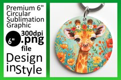 Spring Giraffe Round Design Cups Product Image 1