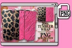 Luxe Glitter &amp; Leopard Elegance Tumbler Wraps - 20oz Product Image 1