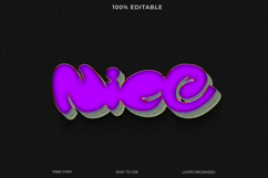 Bubble Graffiti Text Effect PSD Template Product Image 1