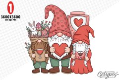 Valentine Gnome Sublimation Clipart - High Quality Design Product Image 5