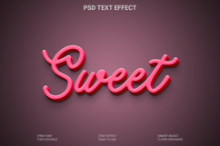 Sweet Script Text Effect for Photoshop PSD Product Image 1