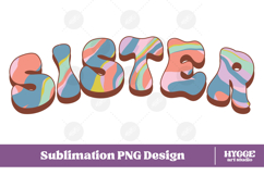 sister Png Retro Retro Mother&#039;s Day Mom Sublimation Product Image 1