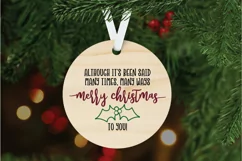 Merry Christmas To You SVG File - Christmas SVG Cut File Product Image 4