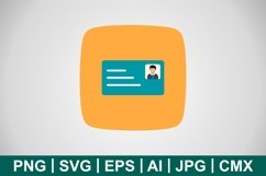 Vector ID Card Icon Product Image 1