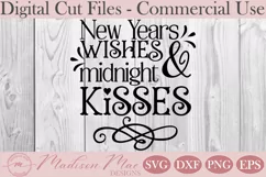 New Years Wishes and Midnight Kisses, New Year's Eve SVG Product Image 2