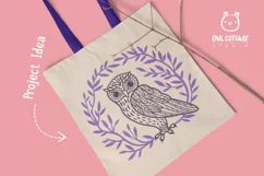 Owl in the Branches svg, Owl Zentangle svg, Owl in the Leave Product Image 9