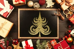 Christmas Quotes Clipart I Holiday Quotes Overlays Product Image 4