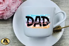 Dad Sublimation PNG Fathers Day Quote Watercolor T-shirt Mug Product Image 6