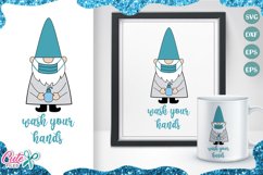 wash your hands gnome SVG for craftters Product Image 1