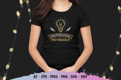 Professional Overthinker Hand Lettering SVG Product Image 1