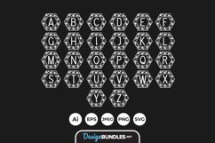 Floral Monogram Alphabets Product Image 1