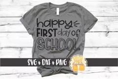 Happy First Day of School - Back to School SVG PNG DXF Files Product Image 1