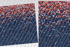 Denim and Red Glitter Tumbler Sublimation Files Product Image 2